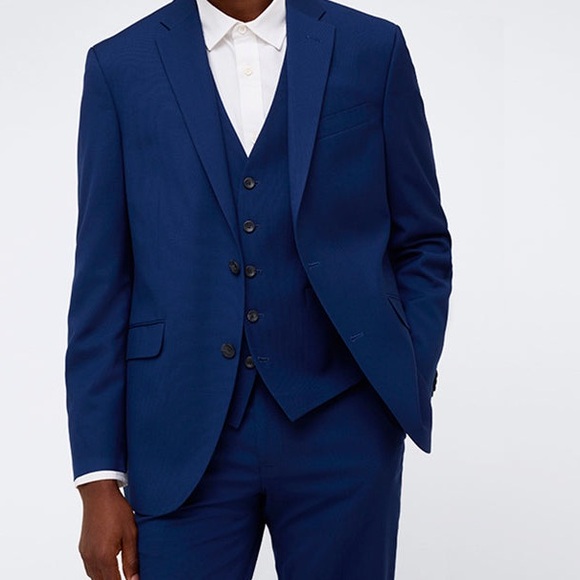 Kenneth Cole Reaction Men's Blue Techni-Cole Classic Slim-Fit